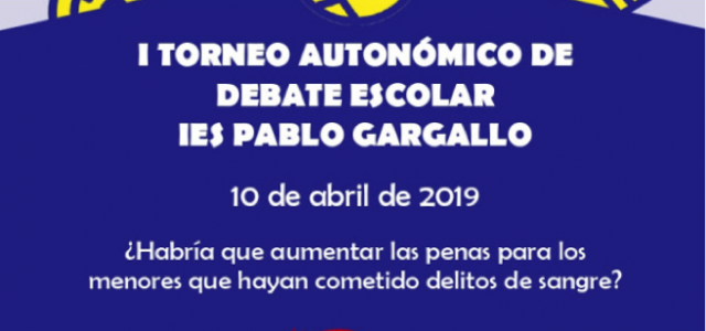 El IES Pablo Gargallo, ganador del I Torneo Autonómico de Debate Escolar