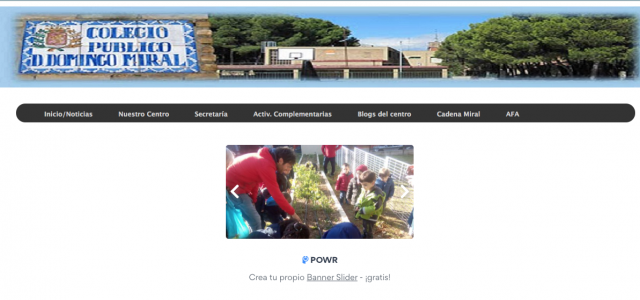 La web del CEIP Domingo Miral, protagonista esta semana