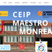 Una de las webs más «smart», la del CEIP Maestro Monreal de Ricla