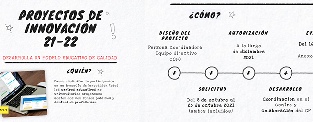 ¡Se abre la convocatoria para desarrollar Proyectos de Innovación en tu centro!