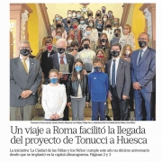 Un viaje a Roma que sirvió para traer el proyecto de Francesco Tonucci a Huesca