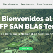 La web de un centro referencia nacional, el CPIFP San Blas de Teruel