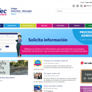 La web del Colegio Santa Rosa de Huesca