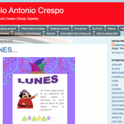 La web del CRA Pablo Antonio Crespo