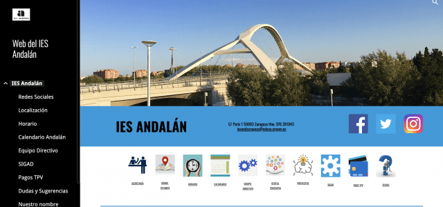 Esta semana, visitamos la web del IES Andalán