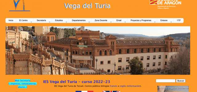 ¡Volvemos a Teruel! A visitar la web del IES Vega del Turia