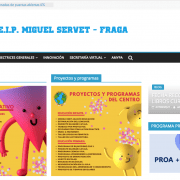 Nos vamos a visitar la web del Colegio Miguel Servet de Fraga