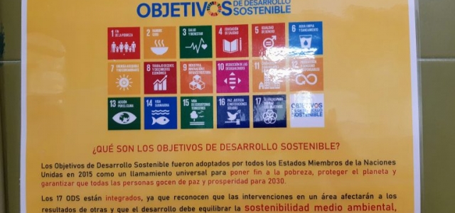 Exposición sobre los Objetivos de Desarrollo Sostenible en el IES Félix de Azara