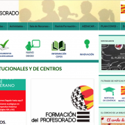La web del Centro de Profesorado Ana Abarca de Bolea de Huesca