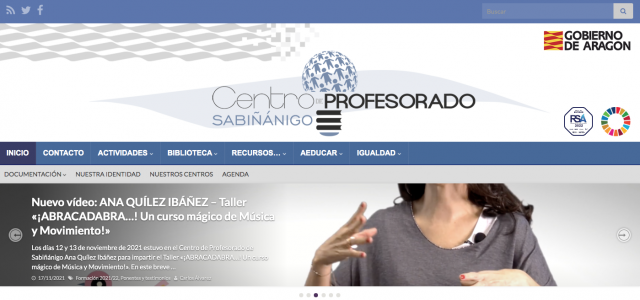 Nos vamos a Sabi a visitar la web del Centro de Profesorado de Sabiñánigo