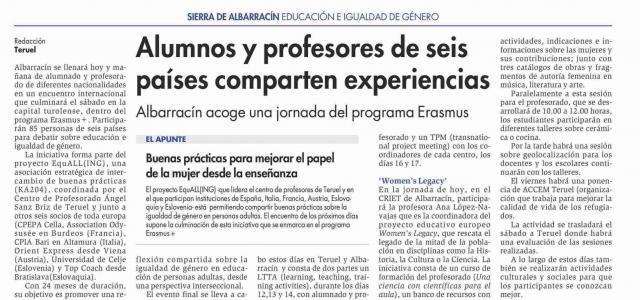 Albarracín acoge una jornada del programa Erasmus