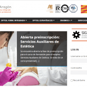 Arrancamos semana con una web… muy profesional, la del CPIFP Bajo Aragón de Alcañiz
