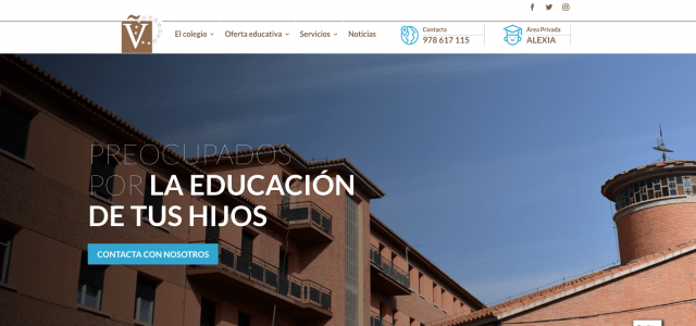 Nos encanta esta web del Colegio Las Viñas de Teruel