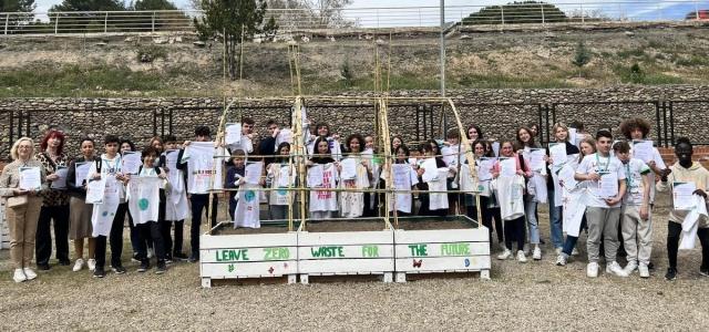 Más de 30 estudiantes de distintos países de Europa debaten en Fraga sobre ‘cero residuos’
