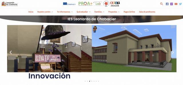 ¡Nos encanta la web del IES Leonardo Chabacier de Calatayud!