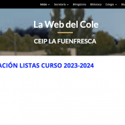 La web del CEIP La Fuenfresca