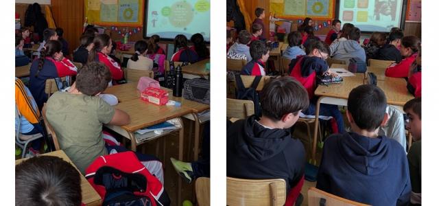 El alumnado de 6º de Primaria del colegio “Santa Ana”, de Calatayud, comienza su formación en el Proyecto “Ciberexpert@”.