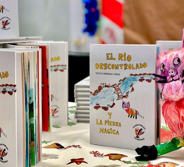 El CEIP “Tenerías”, de Zaragoza, presenta su libro infantil “El río descontrolado y la piedra mágica”.