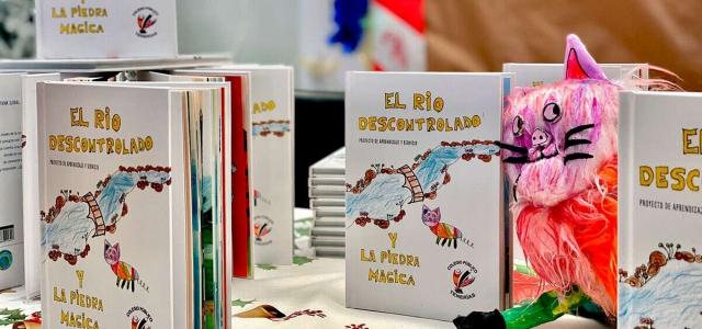 El CEIP “Tenerías”, de Zaragoza, presenta su libro infantil “El río descontrolado y la piedra mágica”.